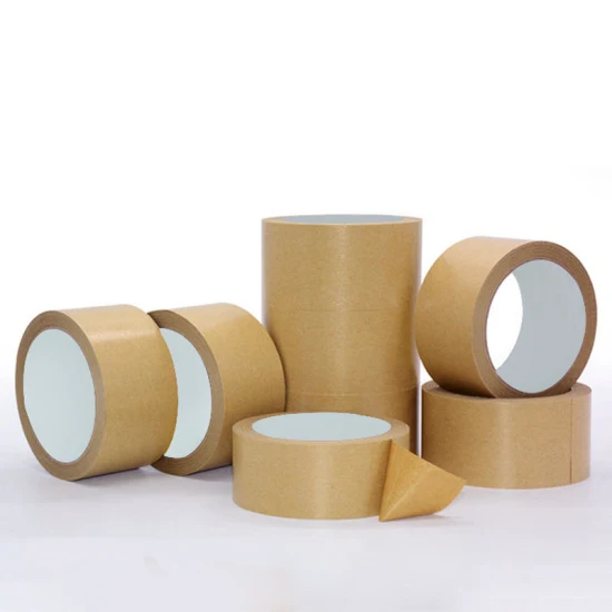 Ruban de papier gommé kraft renforcé marron activé par l'eau biodégradable direct d'usine