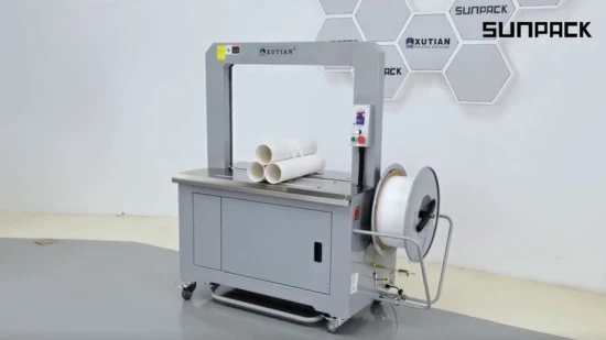 Machine de cerclage automatique à grande vitesse, certificat CE, pour boîtes en carton