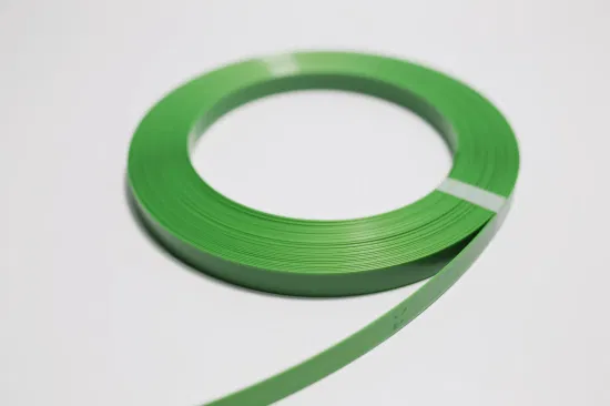 Paquet en plastique de courroie de 0,8 mm cerclant la ceinture d'emballage verte